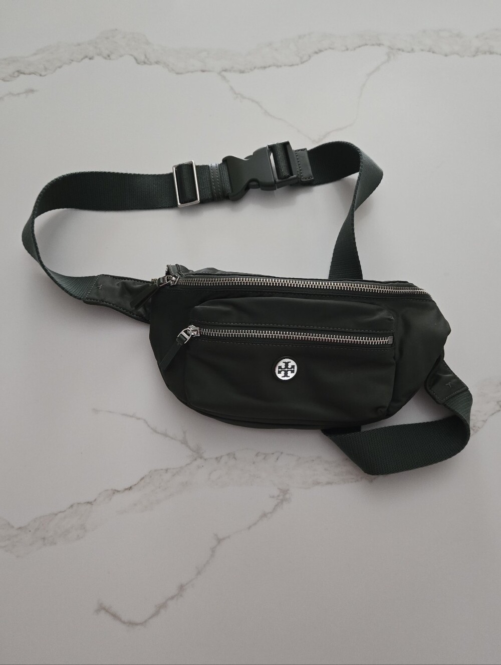 Tory Burch Green Nylon Belt Bag - Picture 1 of 5